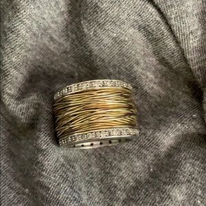 Artisan made 3/4” wide ring wire wrapped